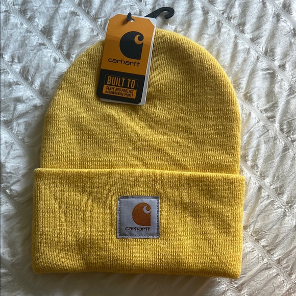 Carhartt Kids Bright Yellow Beanie - Picture 1 of 2